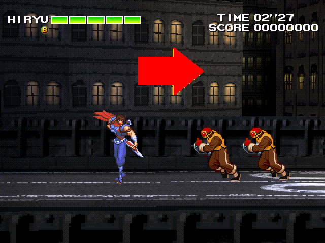 Strider 2 - PlayStation game screenshot (2000) by Capcom